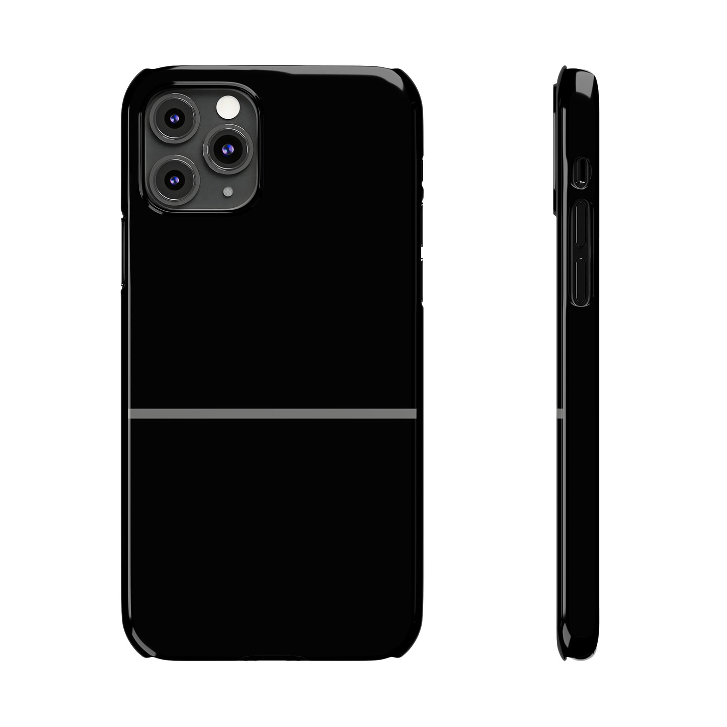 Thin Line Collection (Thin Silver Line) - iPhone Cases