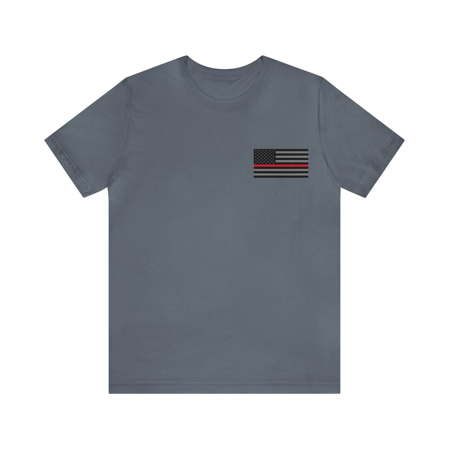 Never Forget Collection (Thin Red Line) - Unisex Fuser T-shirt