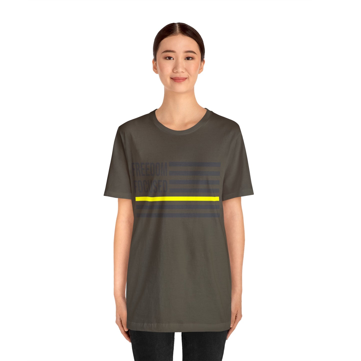 Freedom Collection (Thin Yellow Line) - Unisex Jersey Short Sleeve