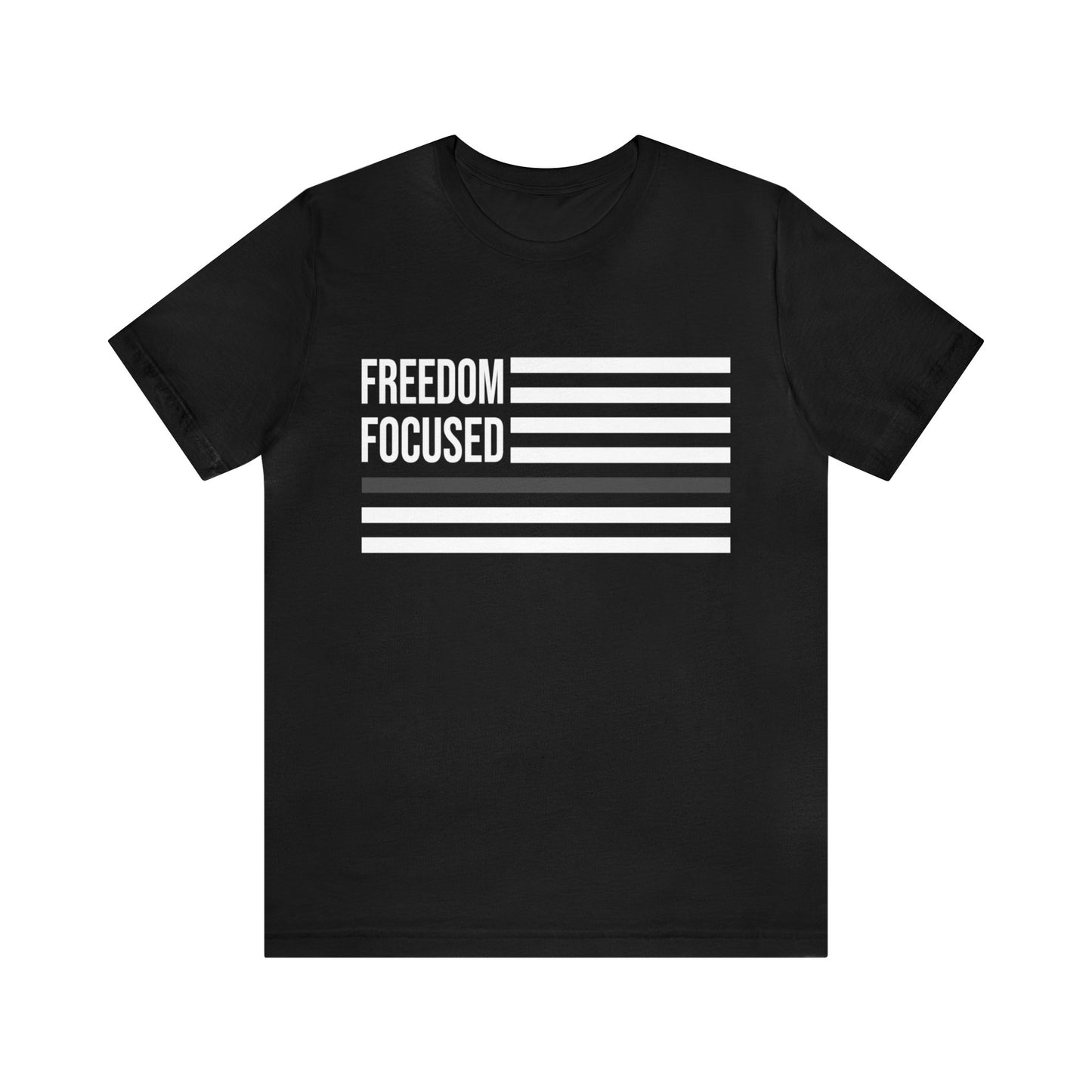 Freedom Collection (Thin Silver Line) - Unisex Fuser T-shirt
