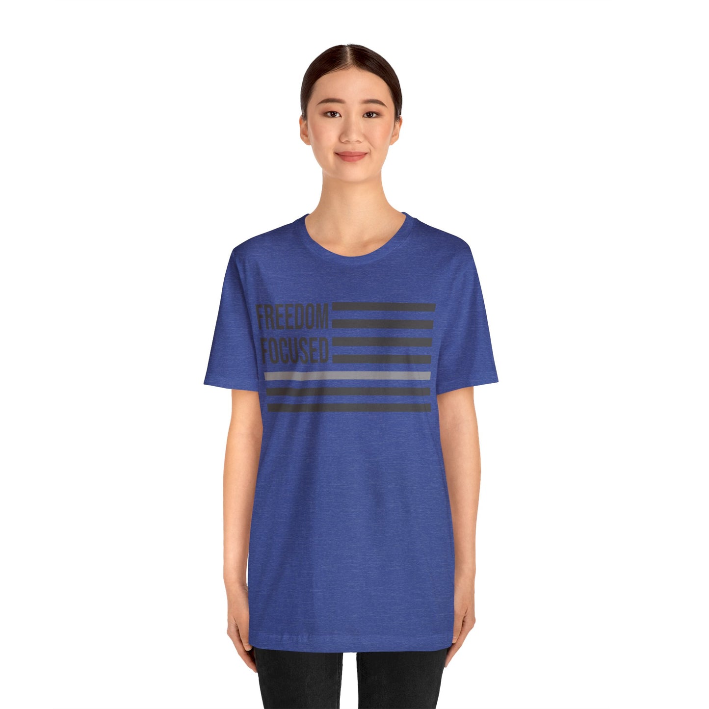 Freedom Collection (Thin Silver Line) - Unisex Jersey Short Sleeve