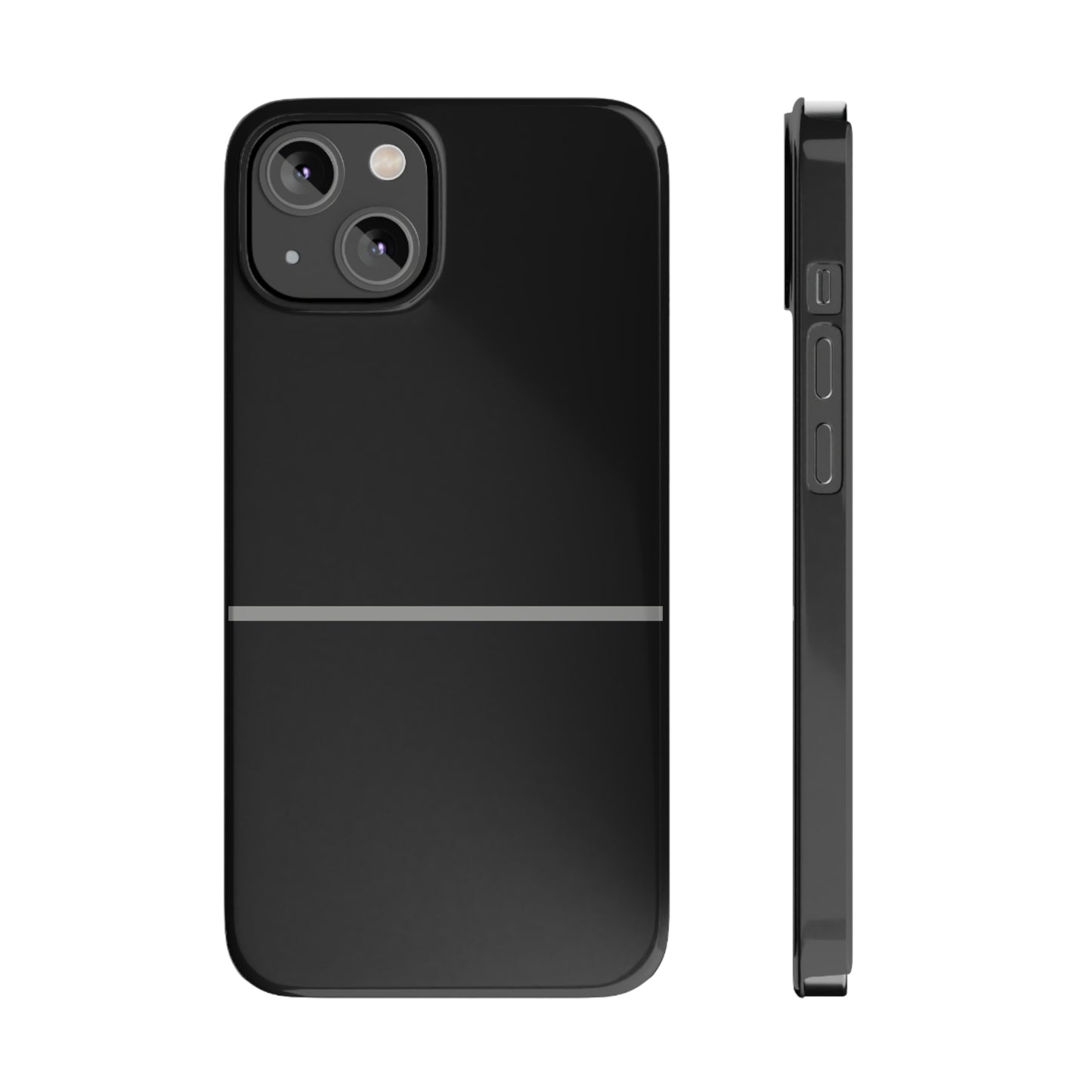 Thin Line Collection (Thin Silver Line) - iPhone Cases