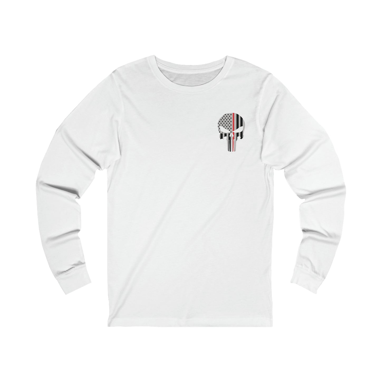 American Punisher Collection (Thin Red Line) - Unisex Jersey Long Sleeve Tee
