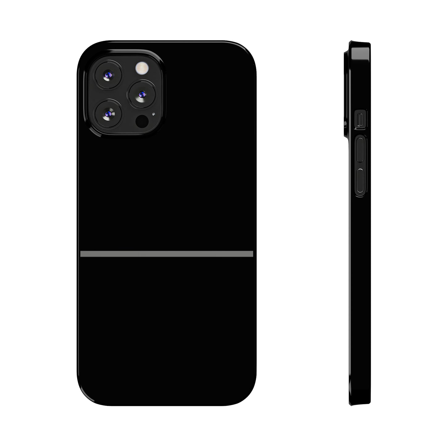 Thin Line Collection (Thin Silver Line) - iPhone Cases