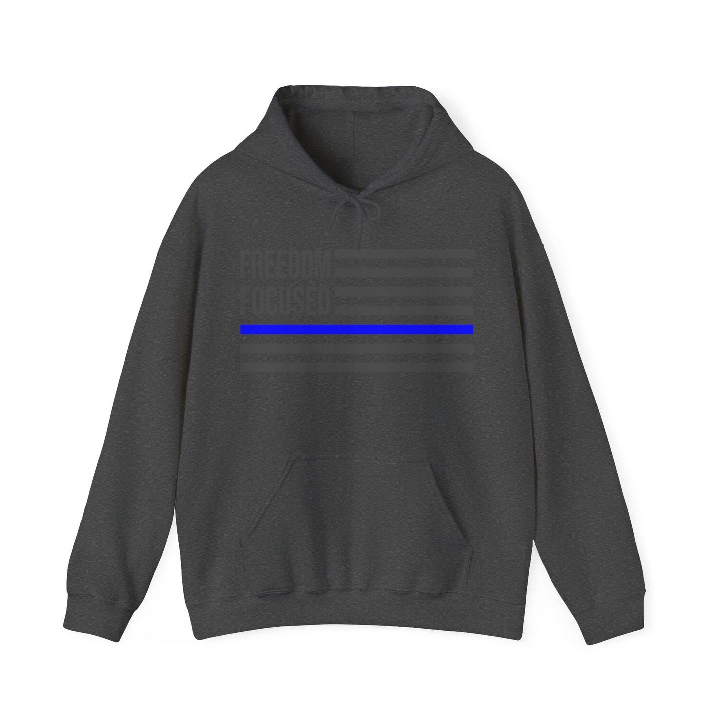 Freedom Collection (Thin Blue Line) - Unisex Heavy Blend™ Hooded Sweatshirt