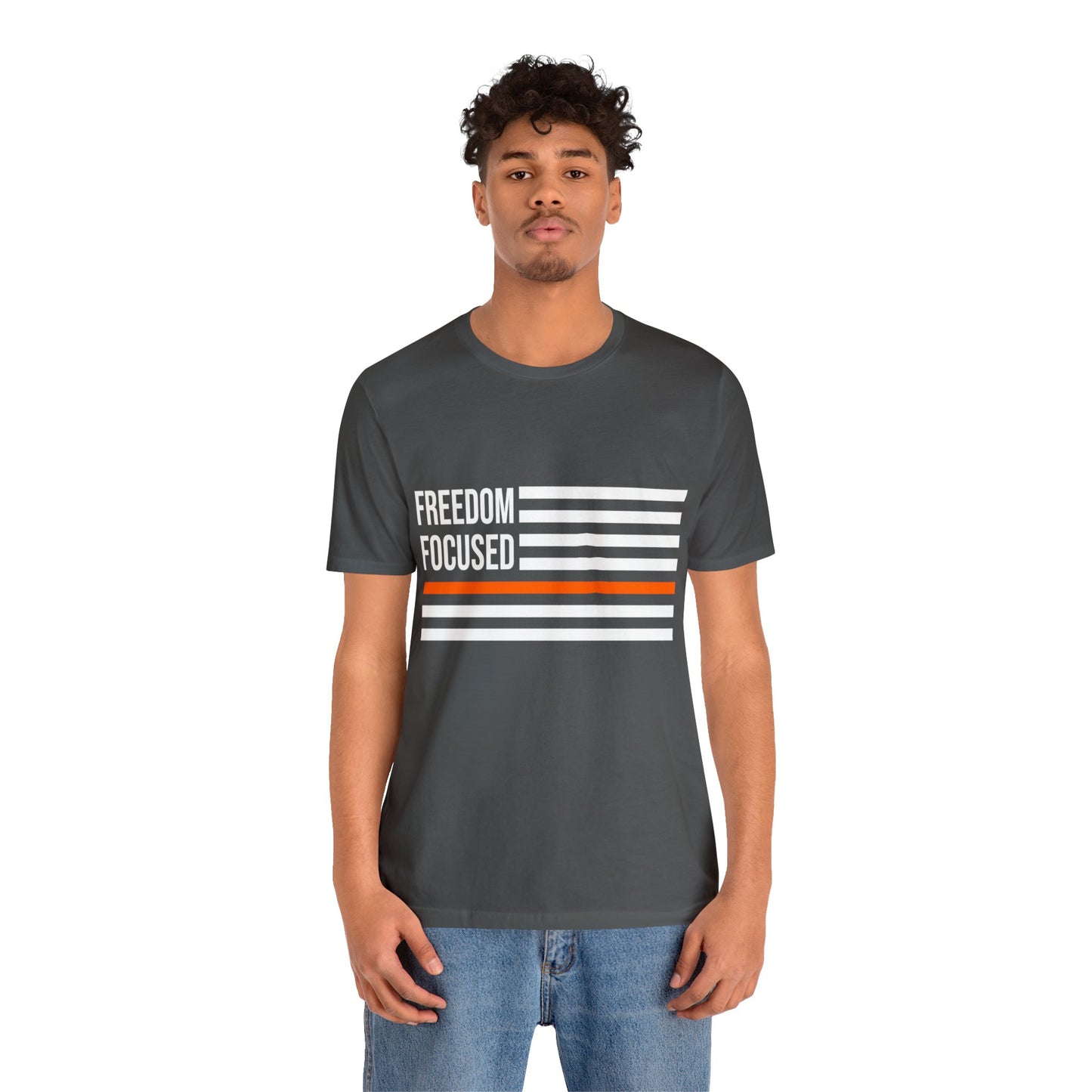 Freedom Collection (Thin Orange Line) - Unisex Fuser T-shirt