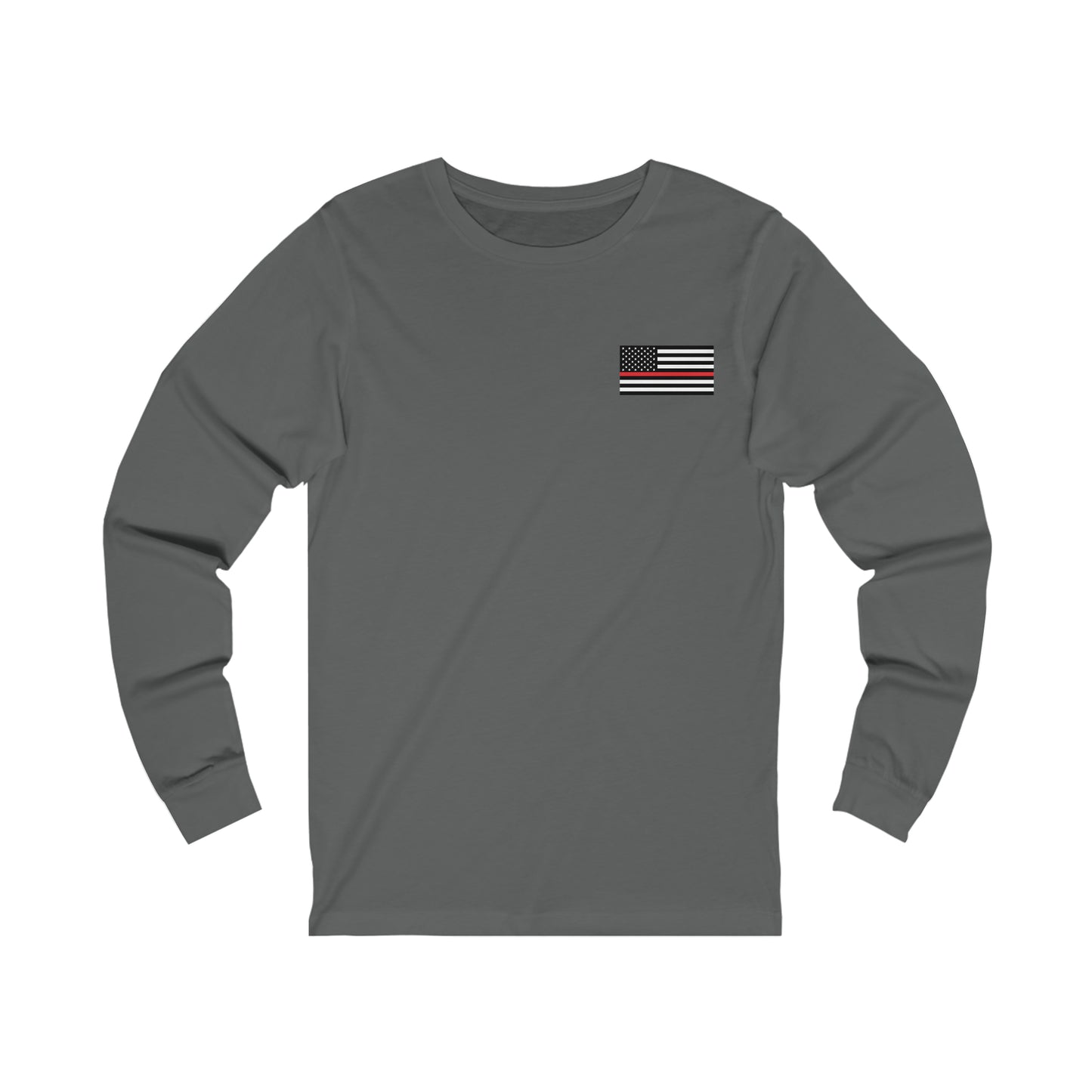 Freedom Collection (Thin Red Line) - Unisex Jersey Long Sleeve Tee