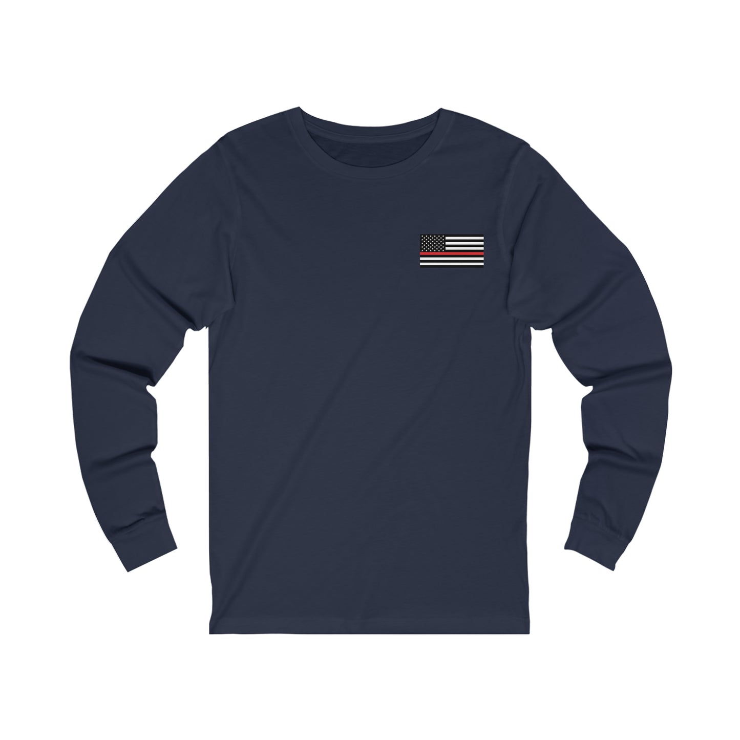 Freedom Collection (Thin Red Line) - Unisex Jersey Long Sleeve Tee