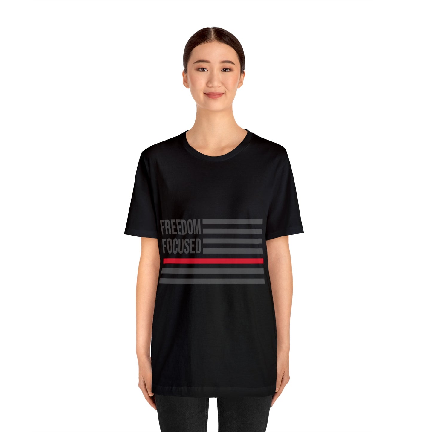 Freedom Collection (Thin Red Line) - Unisex Jersey Short Sleeve