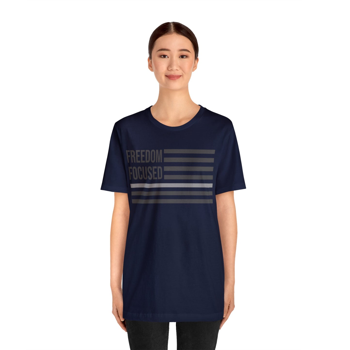 Freedom Collection (Thin Silver Line) - Unisex Jersey Short Sleeve