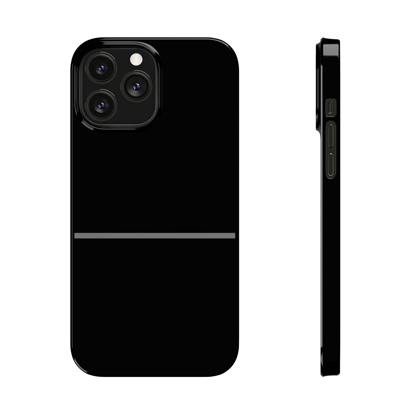 Thin Line Collection (Thin Silver Line) - iPhone Cases