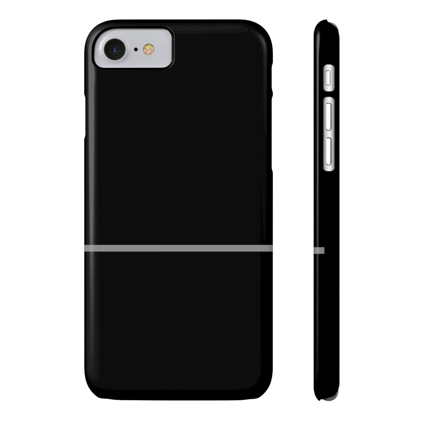 Thin Line Collection (Thin Silver Line) - iPhone Cases