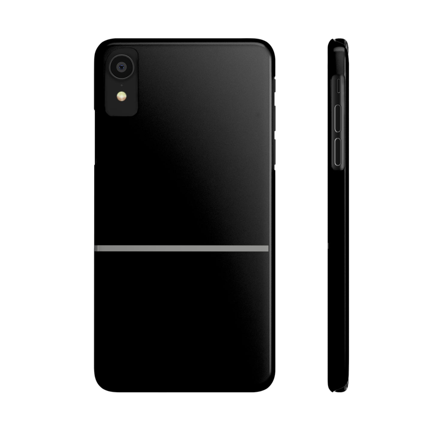 Thin Line Collection (Thin Silver Line) - iPhone Cases