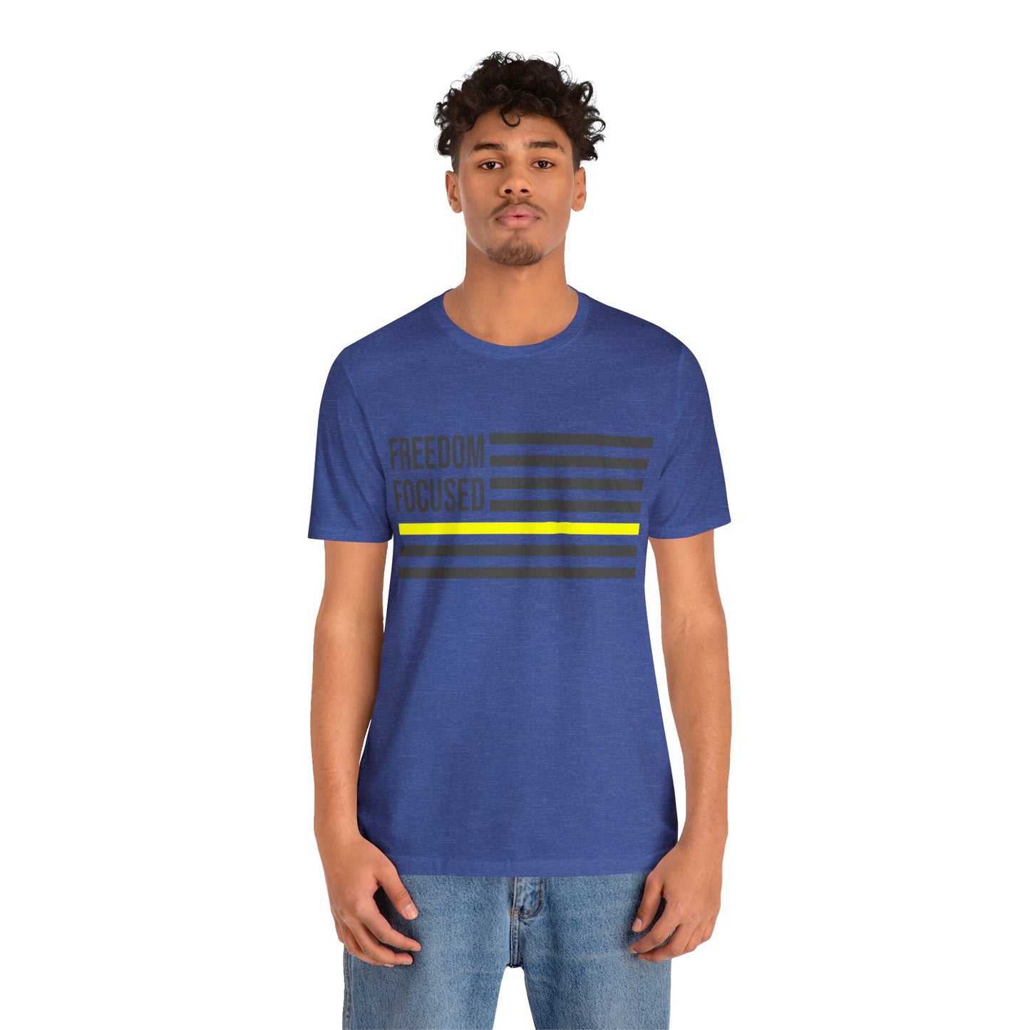 Freedom Collection (Thin Yellow Line) - Unisex Jersey Short Sleeve