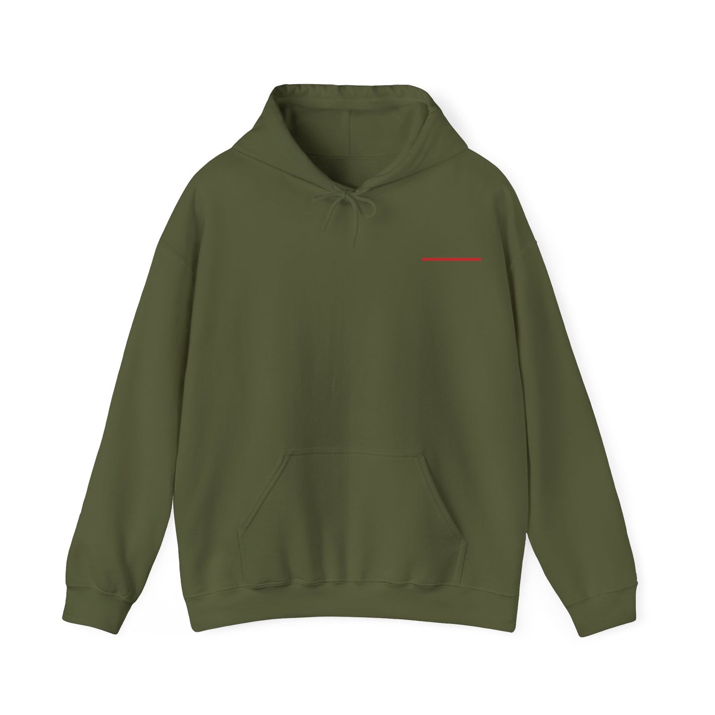Thin Line Collection (Thin Red Line) - Unisex Cruiser Hoodie