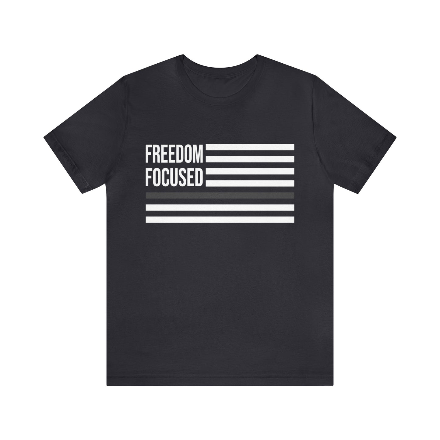 Freedom Collection (Thin Silver Line) - Unisex Fuser T-shirt