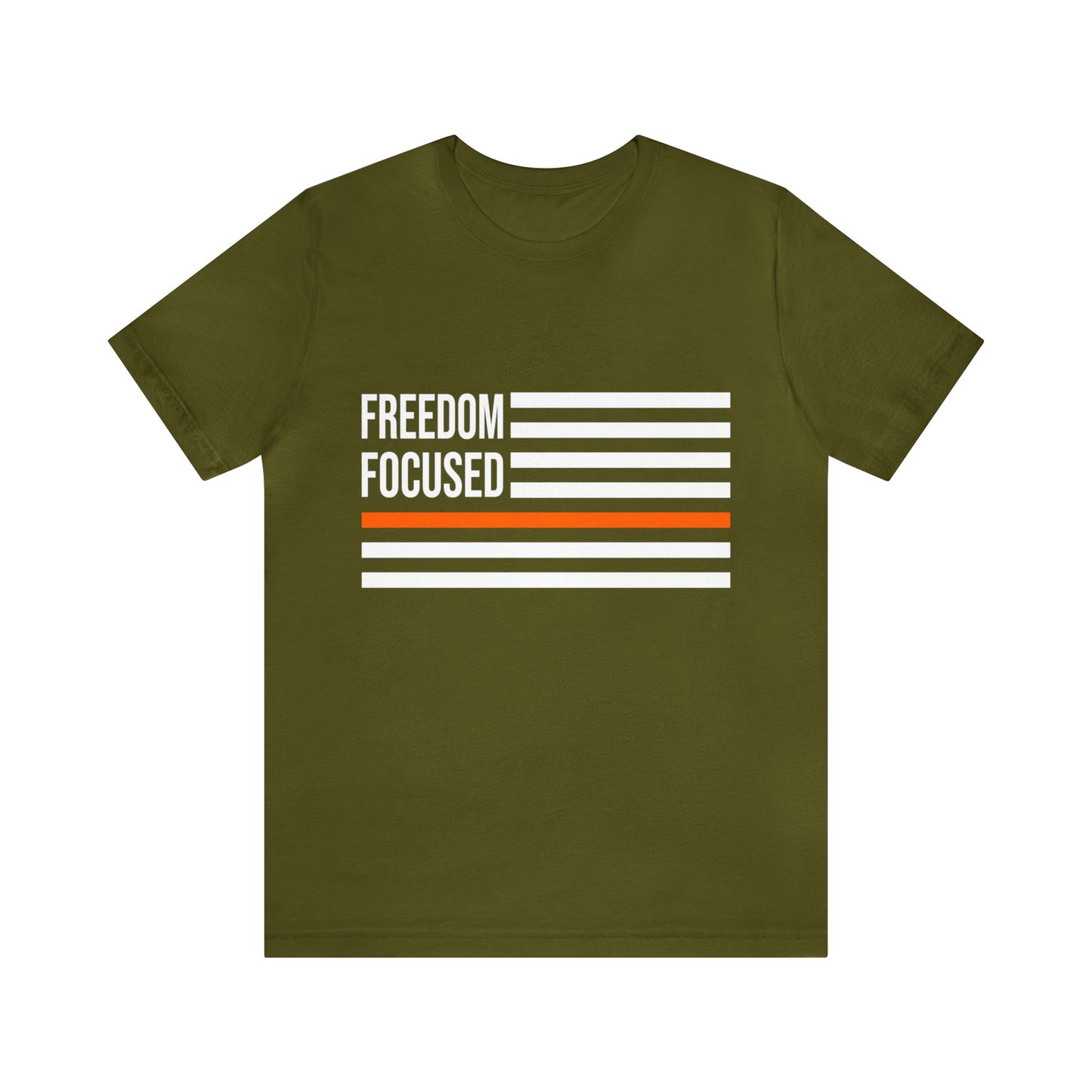 Freedom Collection (Thin Orange Line) - Unisex Fuser T-shirt