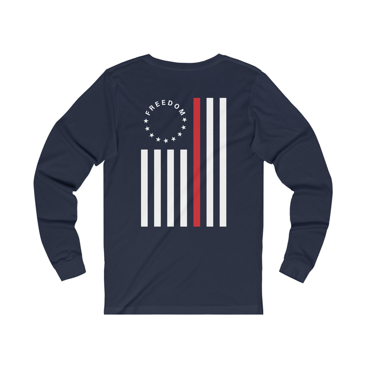 Freedom Collection (Thin Red Line) - Unisex Jersey Long Sleeve Tee