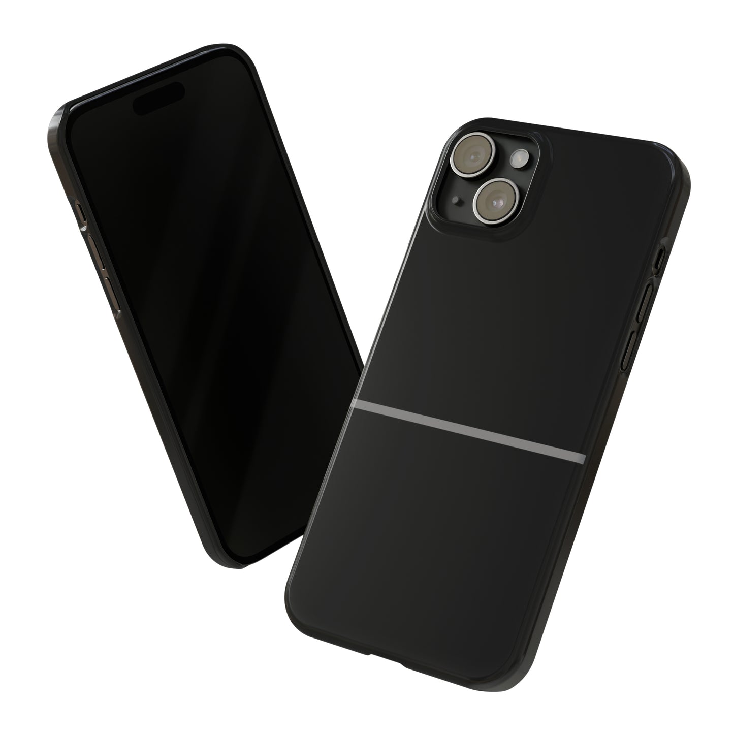 Thin Line Collection (Thin Silver Line) - iPhone Cases