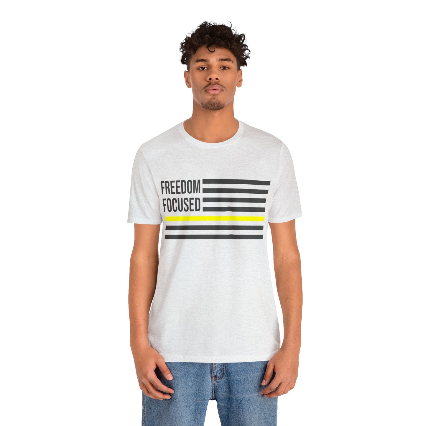 Freedom Collection (Thin Yellow Line) - Unisex Jersey Short Sleeve