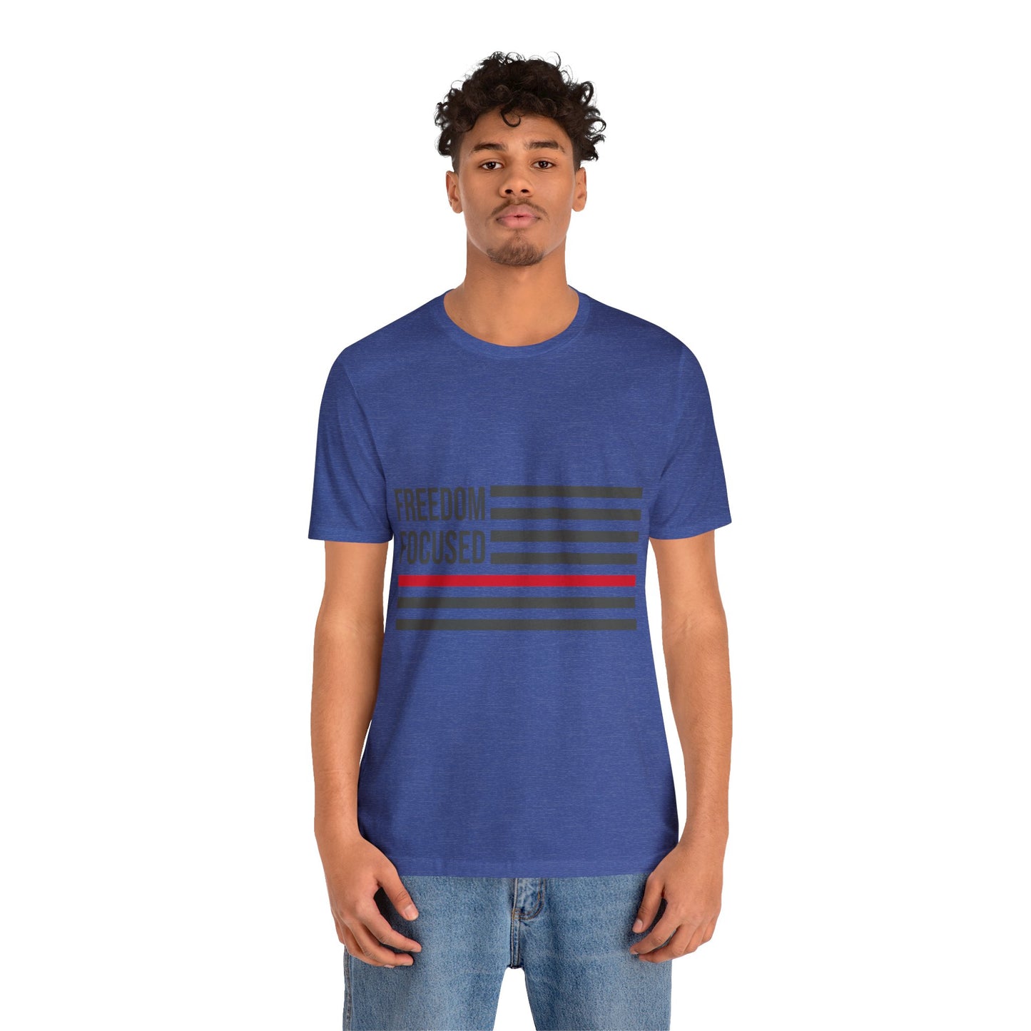 Freedom Collection (Thin Red Line) - Unisex Jersey Short Sleeve