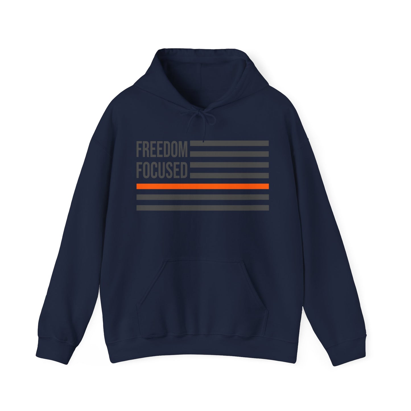 Freedom Collection (Thin Orange Line) - Unisex Heavy Blend™ Hooded Sweatshirt