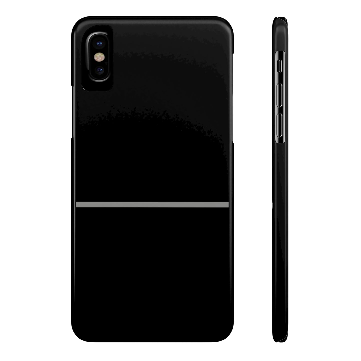 Thin Line Collection (Thin Silver Line) - iPhone Cases