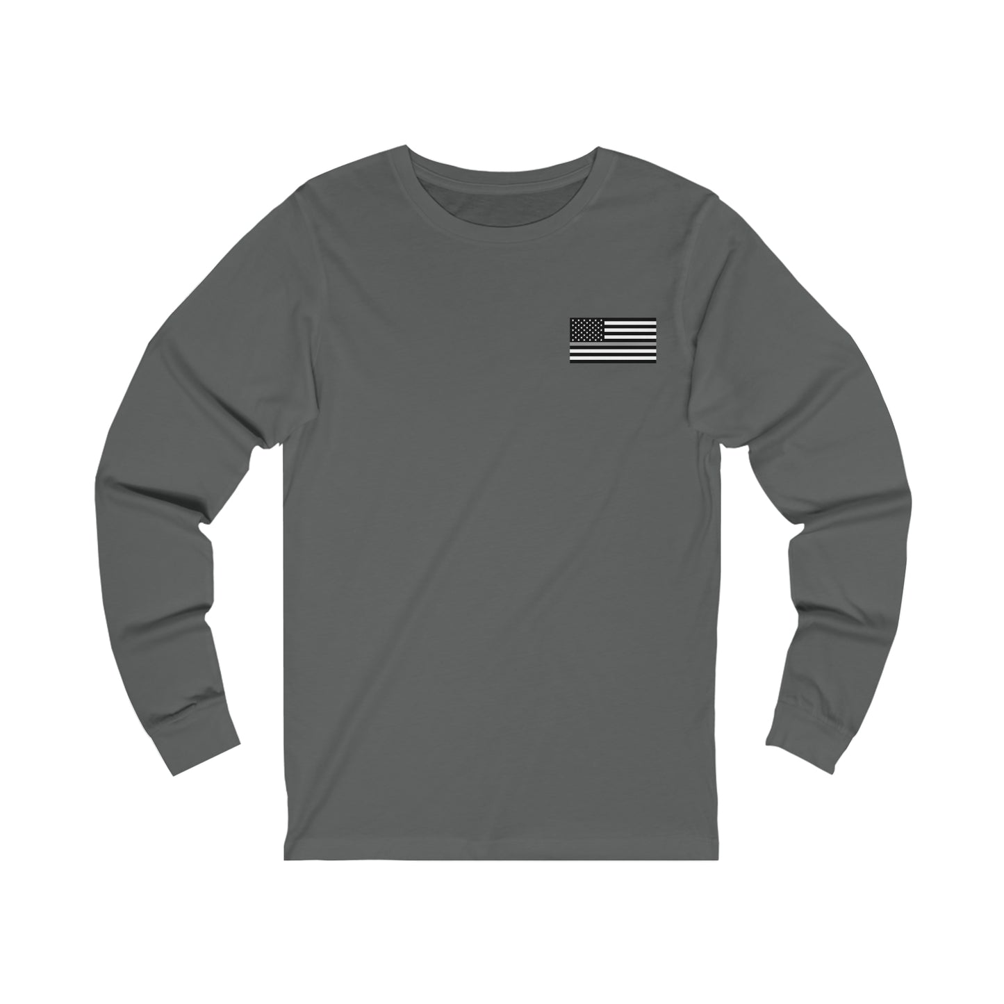 Freedom Collection (Thin Silver Line) - Unisex Jersey Long Sleeve Tee