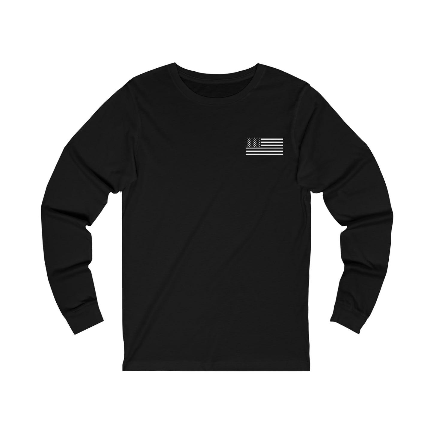 Freedom Collection (Thin Silver Line) - Unisex Jersey Long Sleeve Tee