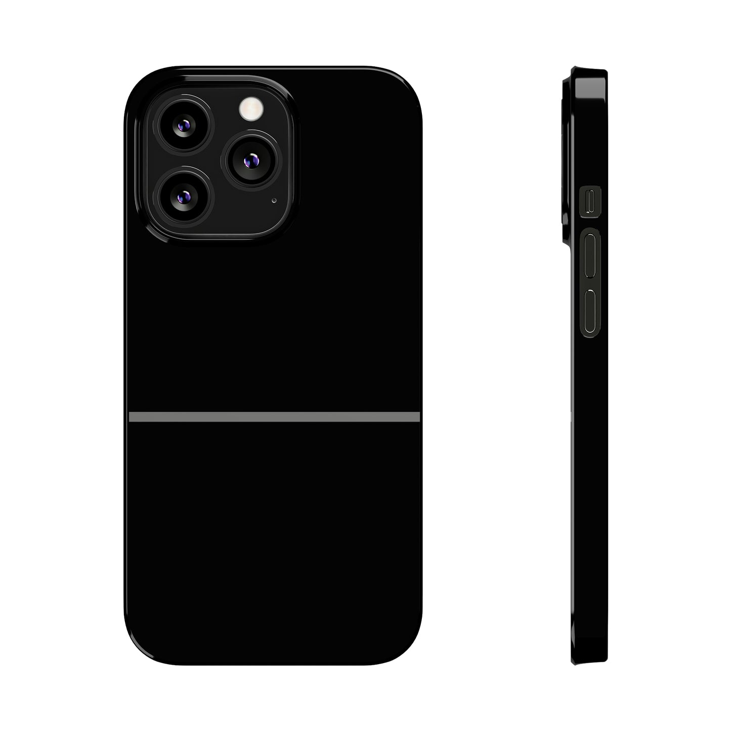 Thin Line Collection (Thin Silver Line) - iPhone Cases
