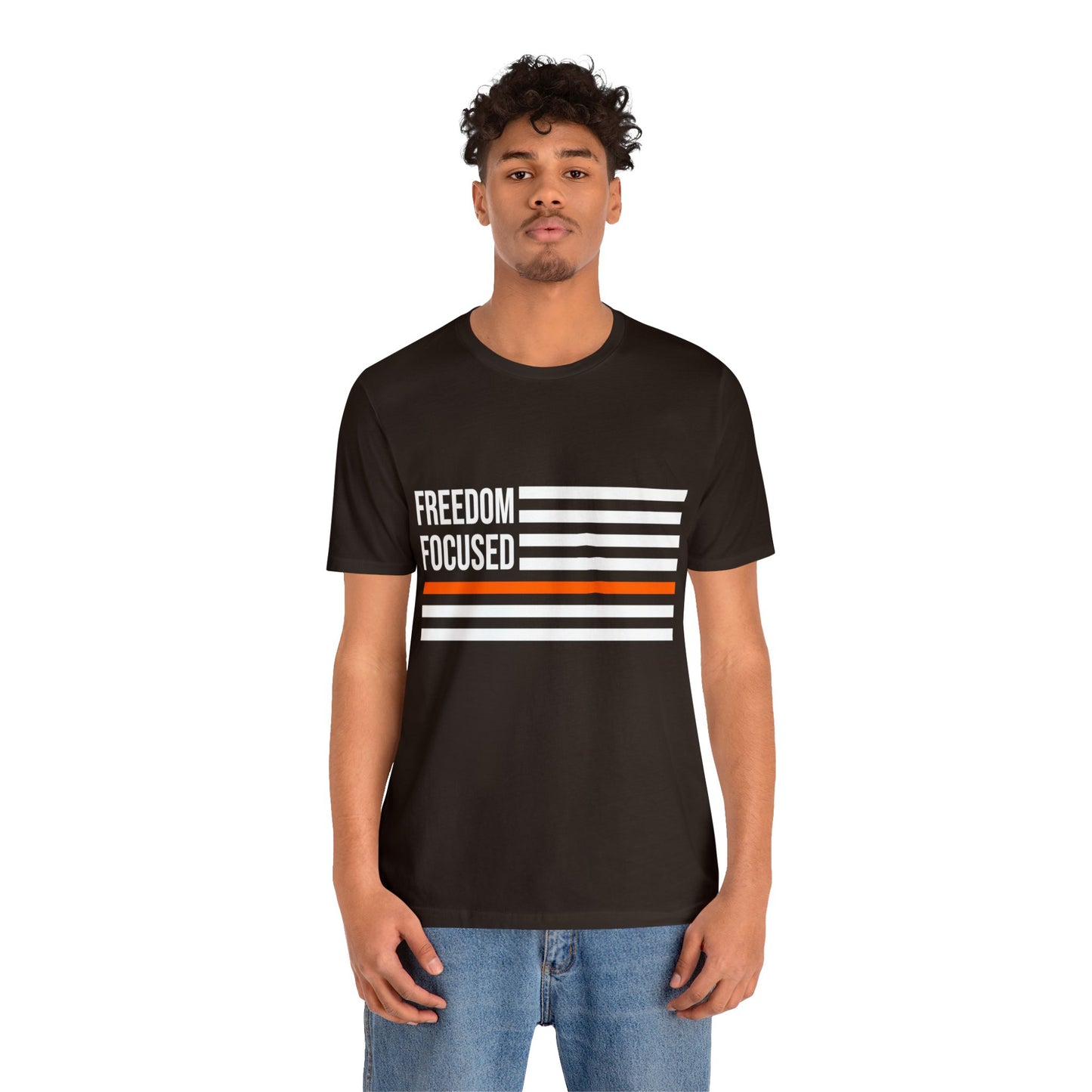 Freedom Collection (Thin Orange Line) - Unisex Fuser T-shirt