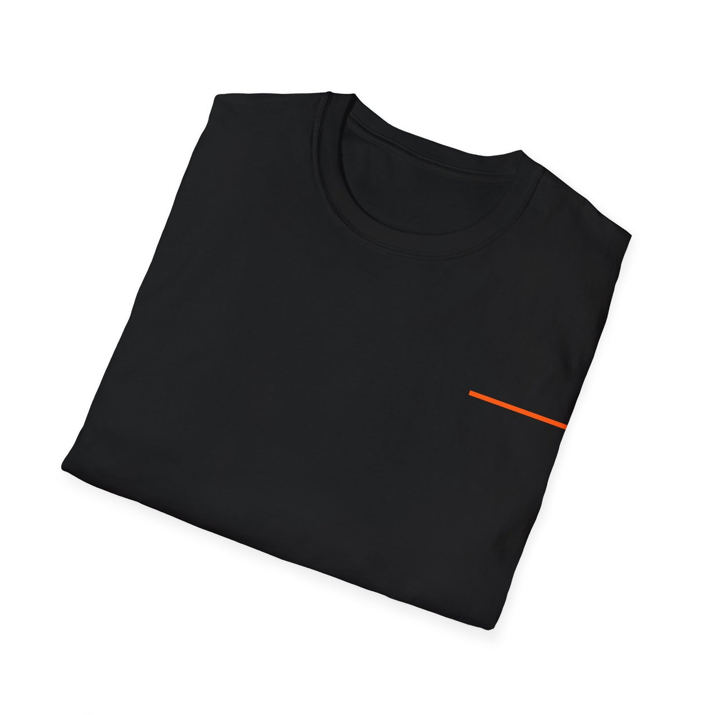 Thin Line Collection (Thin Orange Line) - Unisex Softstyle T-Shirt