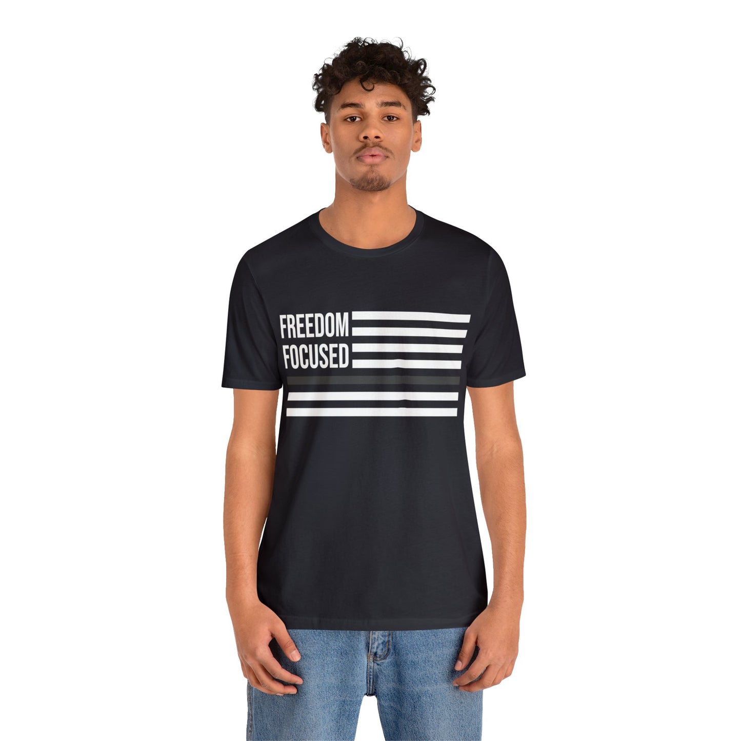 Freedom Collection (Thin Silver Line) - Unisex Fuser T-shirt