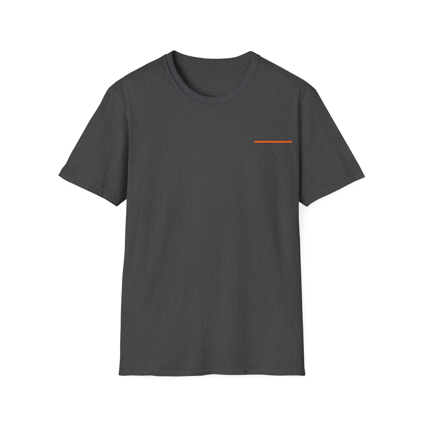 Thin Line Collection (Thin Orange Line) - Unisex Softstyle T-Shirt
