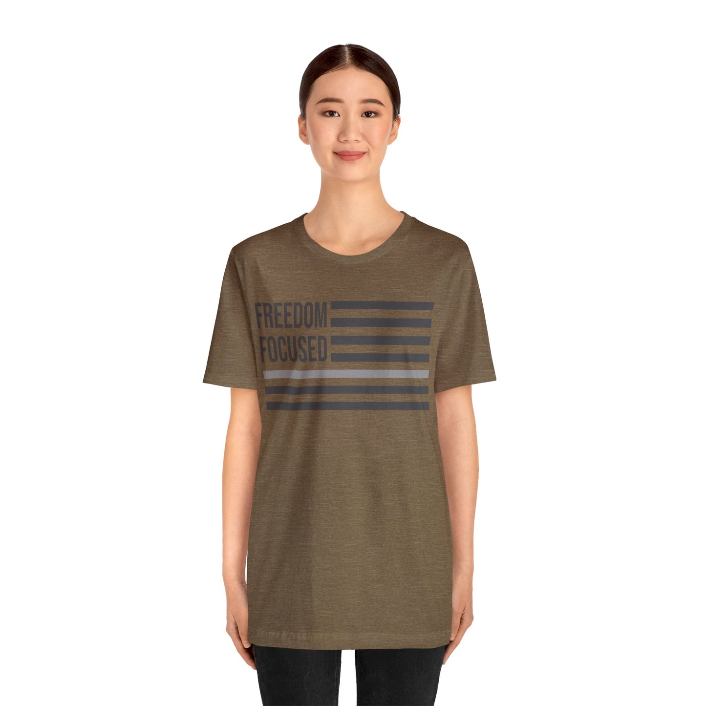 Freedom Collection (Thin Silver Line) - Unisex Jersey Short Sleeve