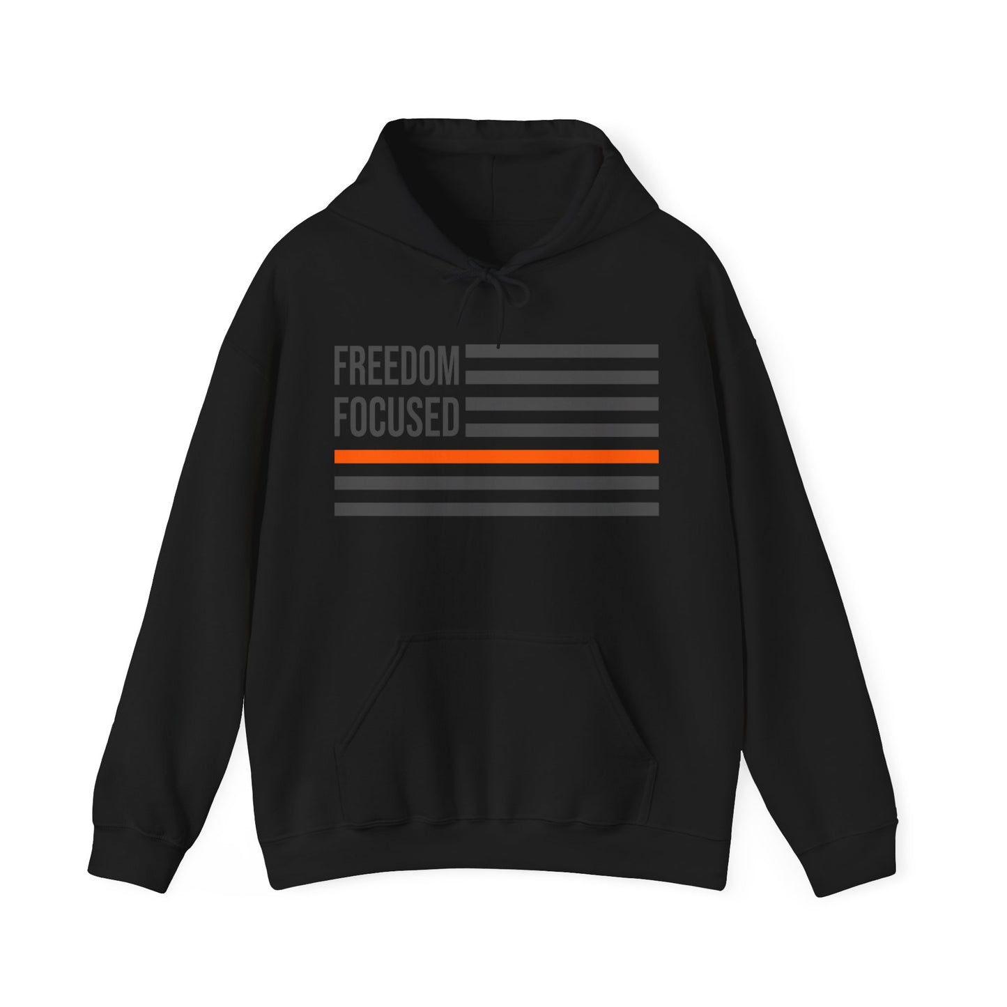 Freedom Collection (Thin Orange Line) - Unisex Heavy Blend™ Hooded Sweatshirt