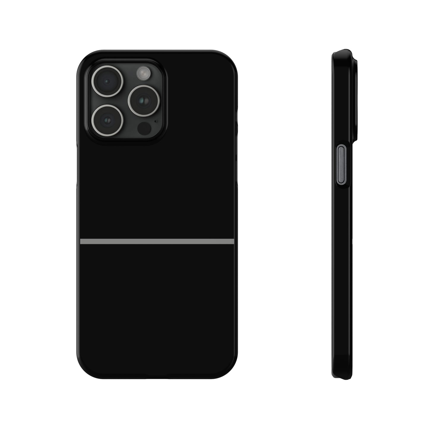 Thin Line Collection (Thin Silver Line) - iPhone Cases