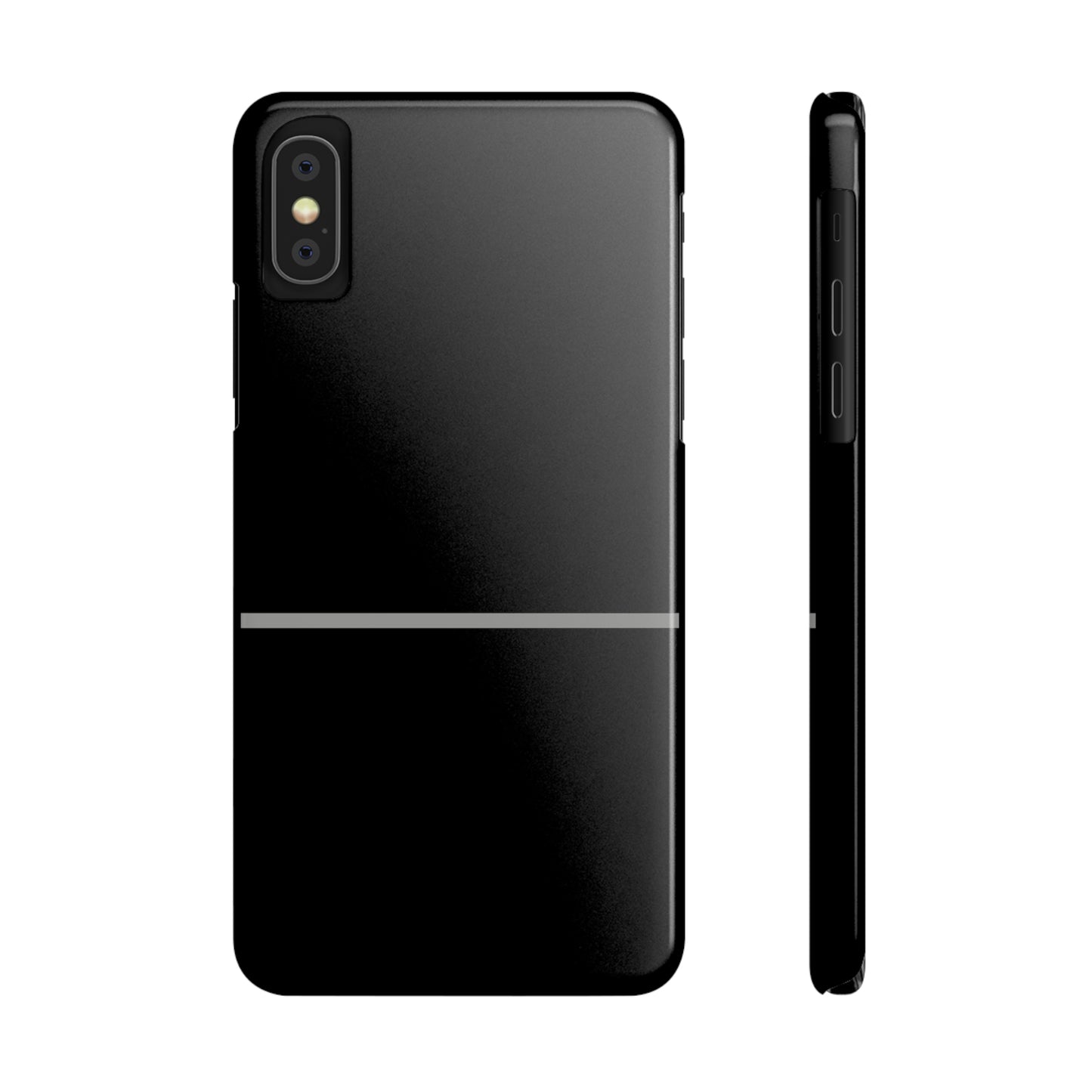 Thin Line Collection (Thin Silver Line) - iPhone Cases