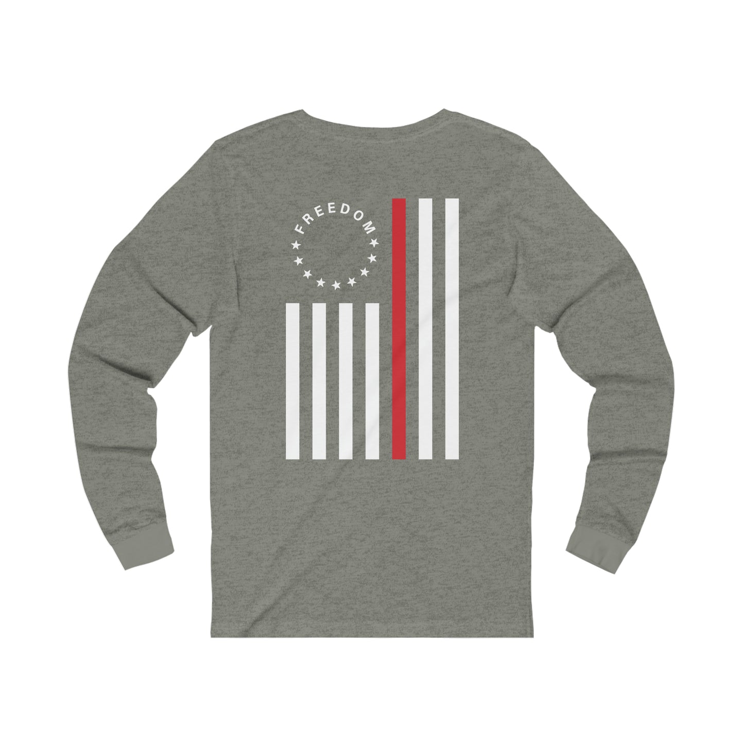 Freedom Collection (Thin Red Line) - Unisex Jersey Long Sleeve Tee