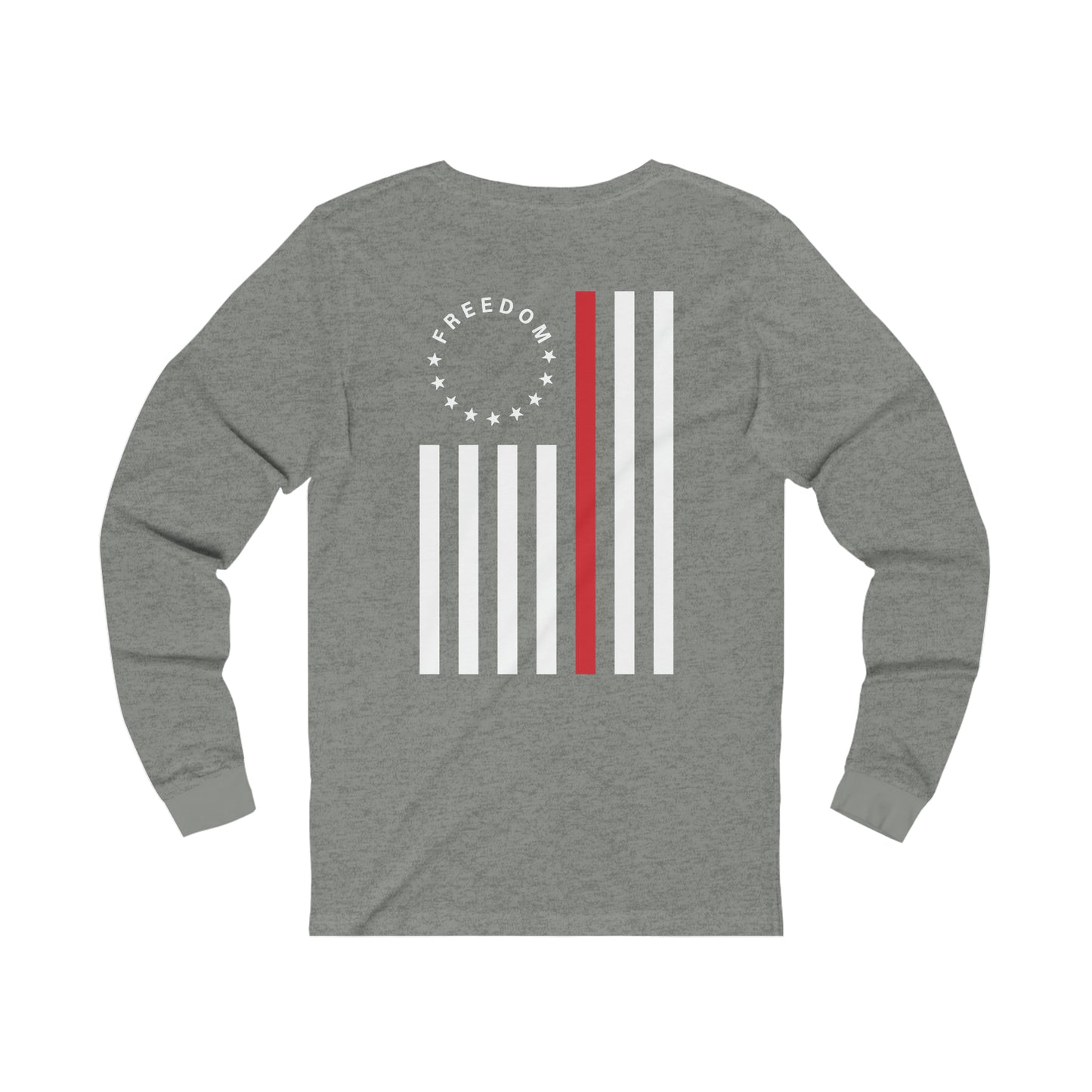 Freedom Collection (Thin Red Line) - Unisex Jersey Long Sleeve Tee