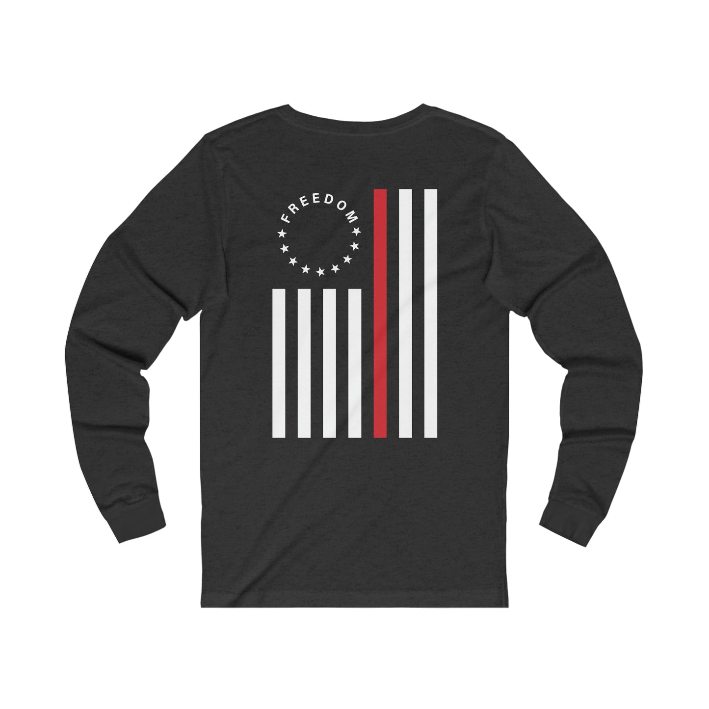 Freedom Collection (Thin Red Line) - Unisex Jersey Long Sleeve Tee