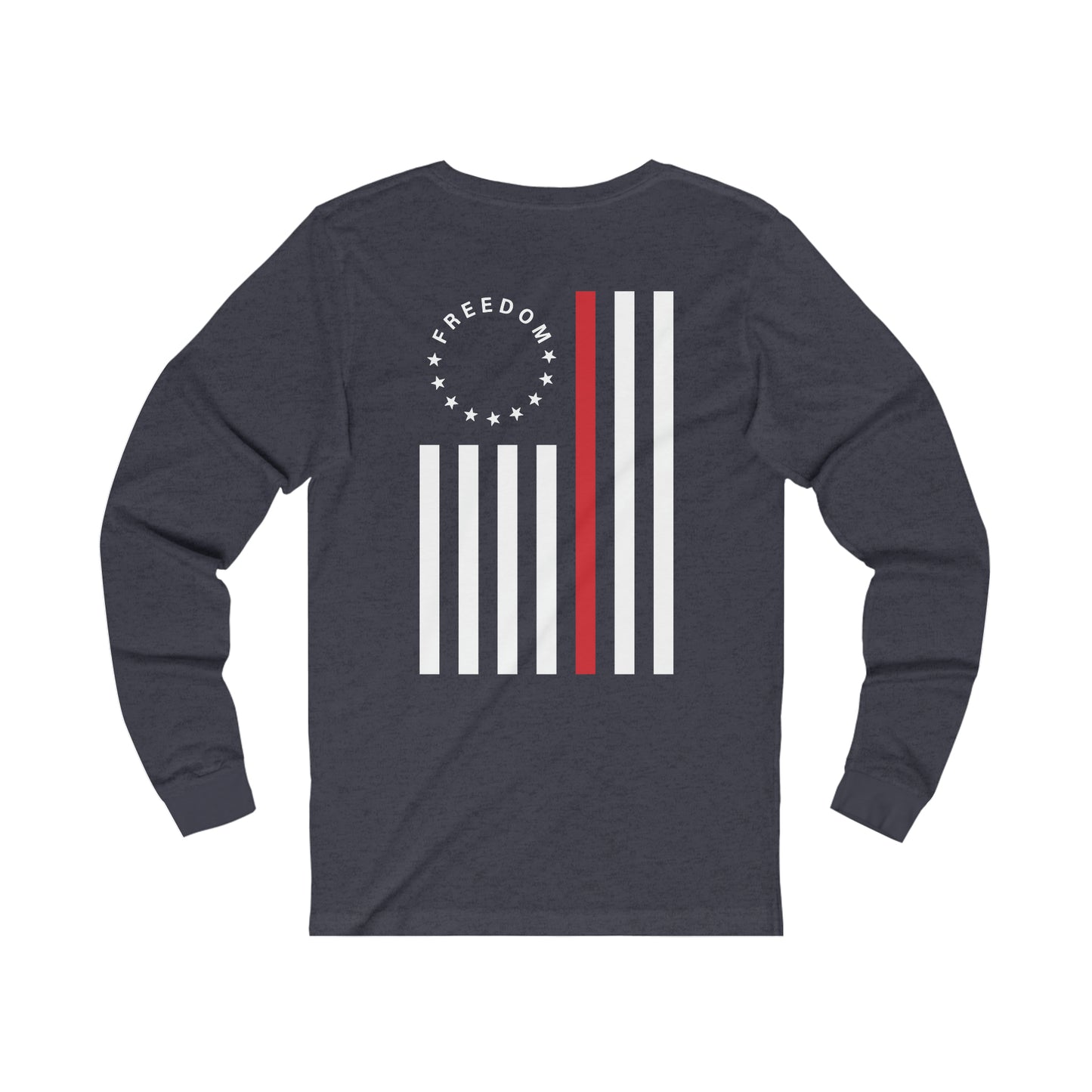 Freedom Collection (Thin Red Line) - Unisex Jersey Long Sleeve Tee