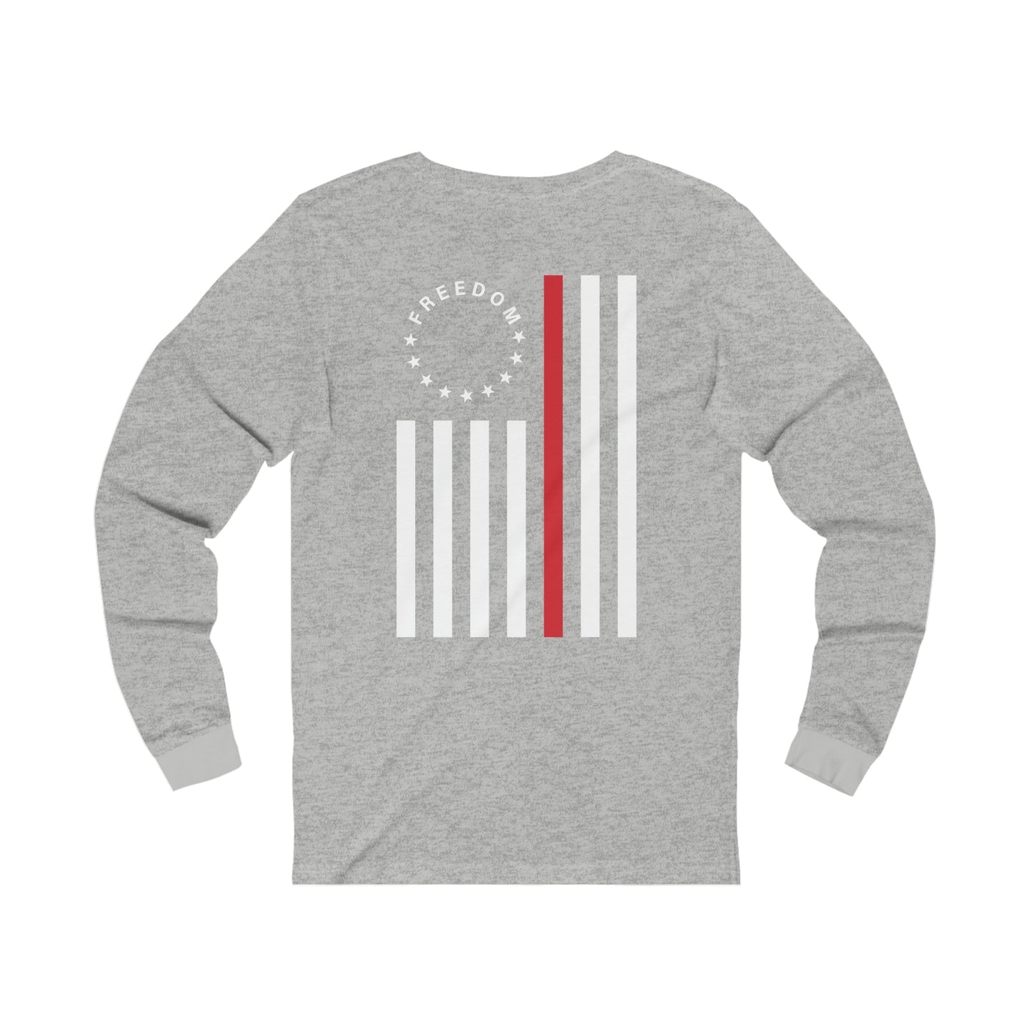 Freedom Collection (Thin Red Line) - Unisex Jersey Long Sleeve Tee