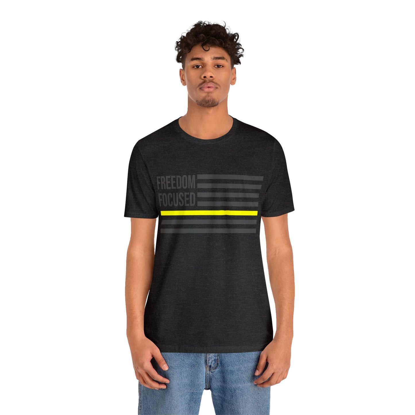 Freedom Collection (Thin Yellow Line) - Unisex Jersey Short Sleeve