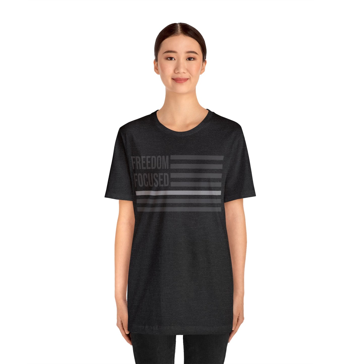 Freedom Collection (Thin Silver Line) - Unisex Jersey Short Sleeve