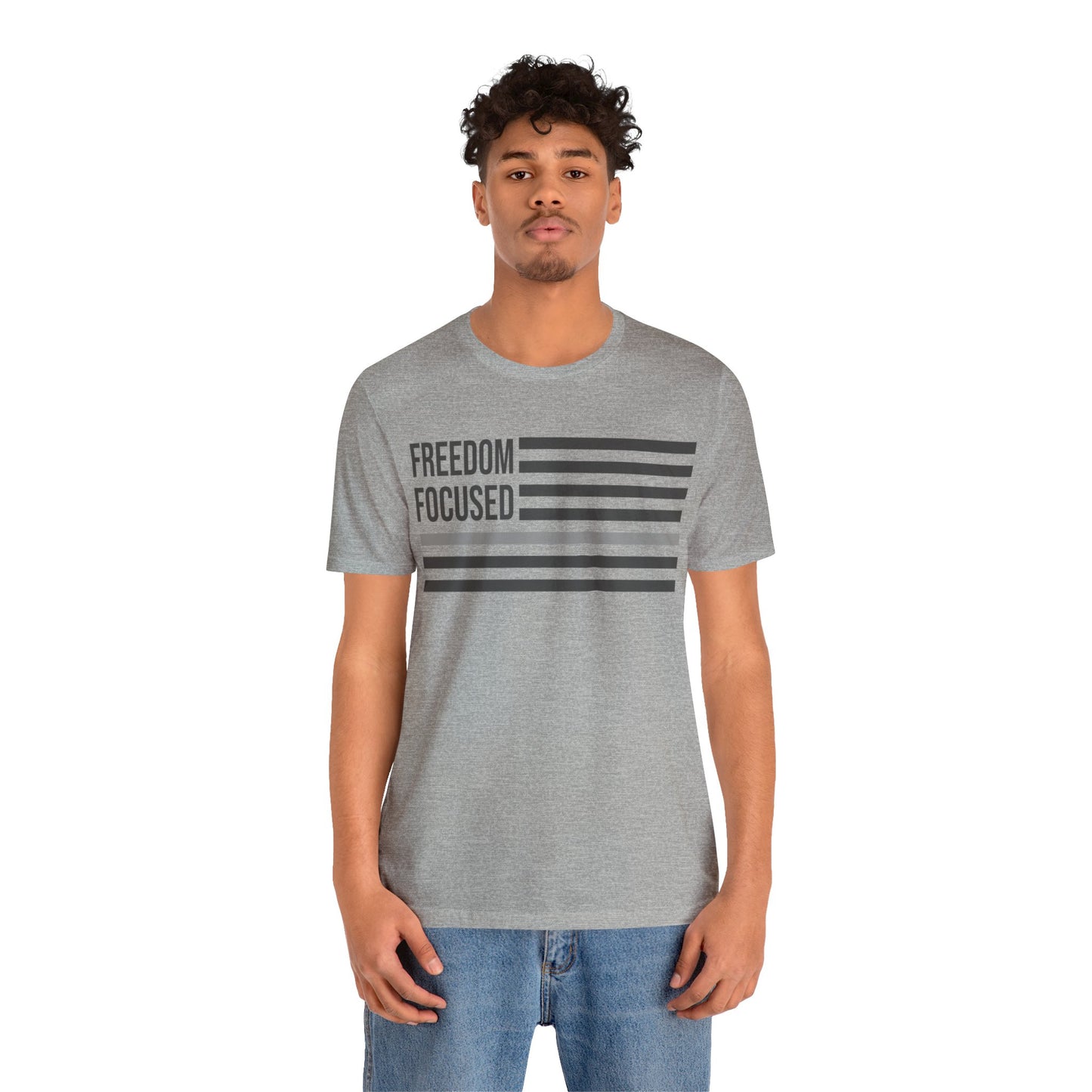 Freedom Collection (Thin Silver Line) - Unisex Jersey Short Sleeve