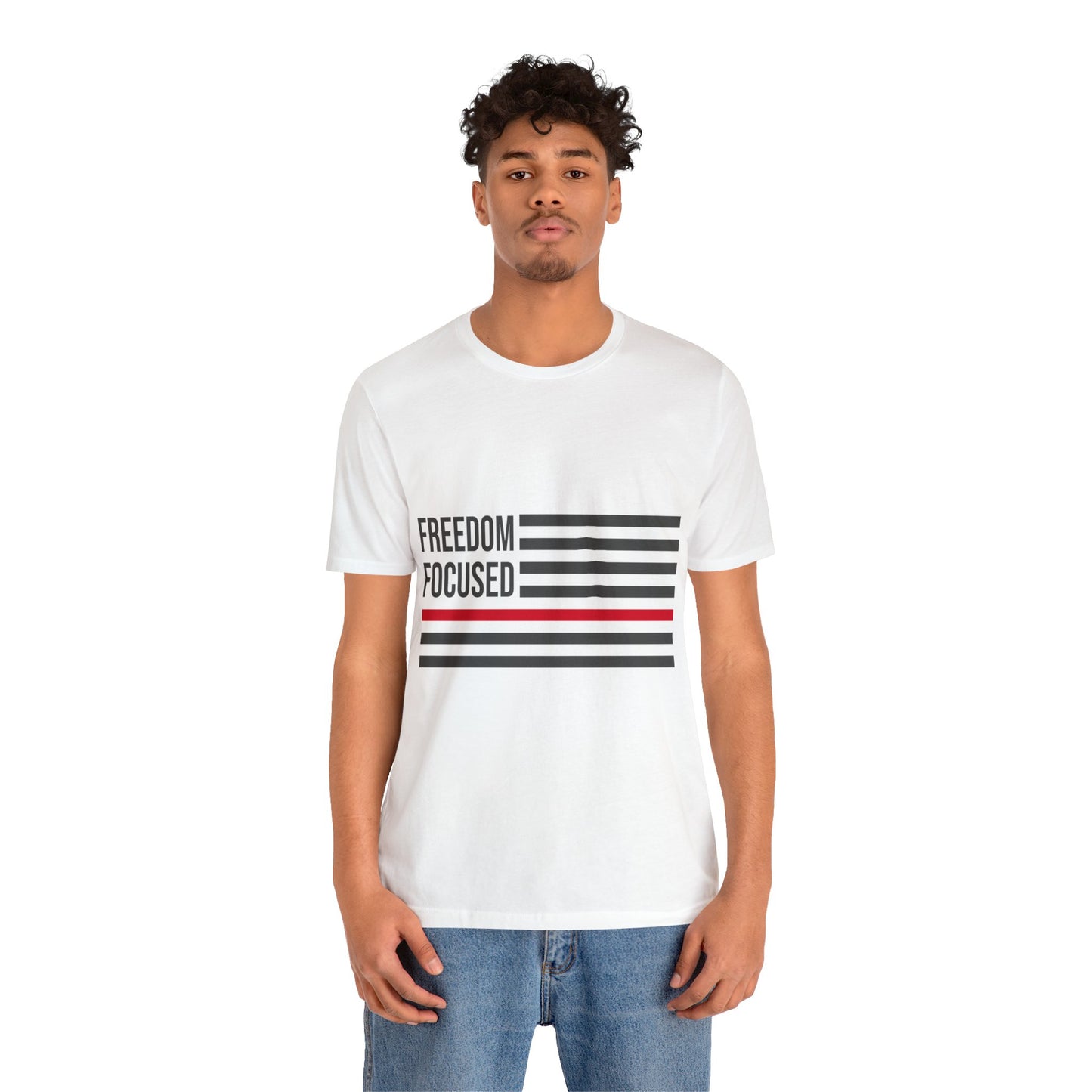 Freedom Collection (Thin Red Line) - Unisex Jersey Short Sleeve