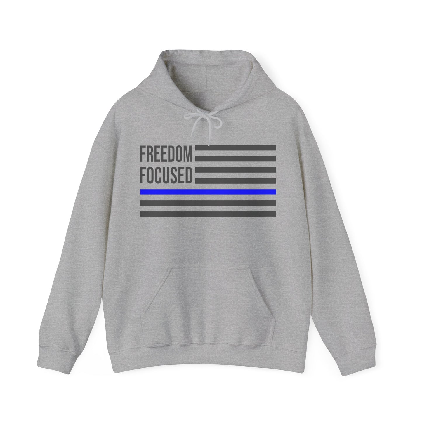 Freedom Collection (Thin Blue Line) - Unisex Heavy Blend™ Hooded Sweatshirt
