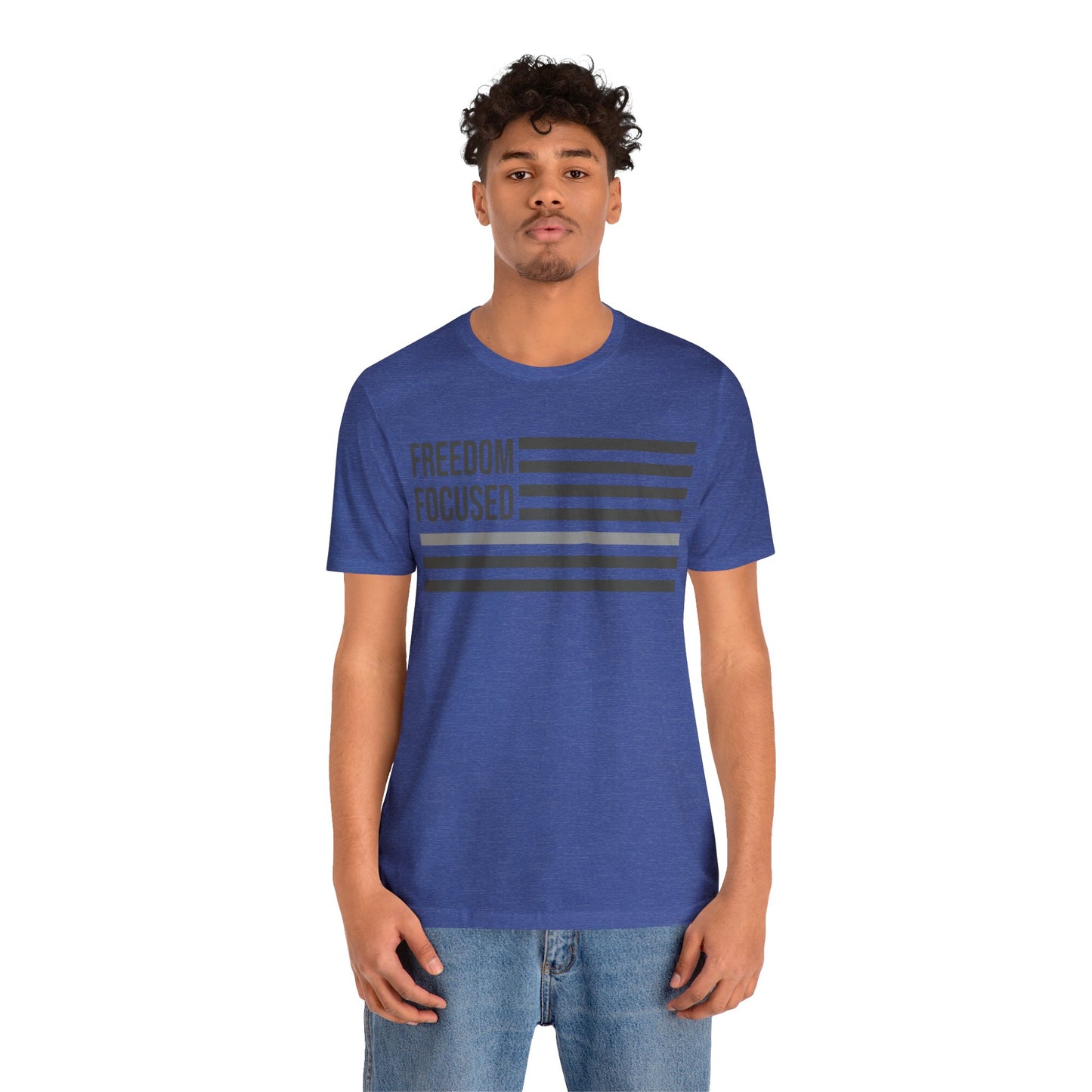 Freedom Collection (Thin Silver Line) - Unisex Jersey Short Sleeve