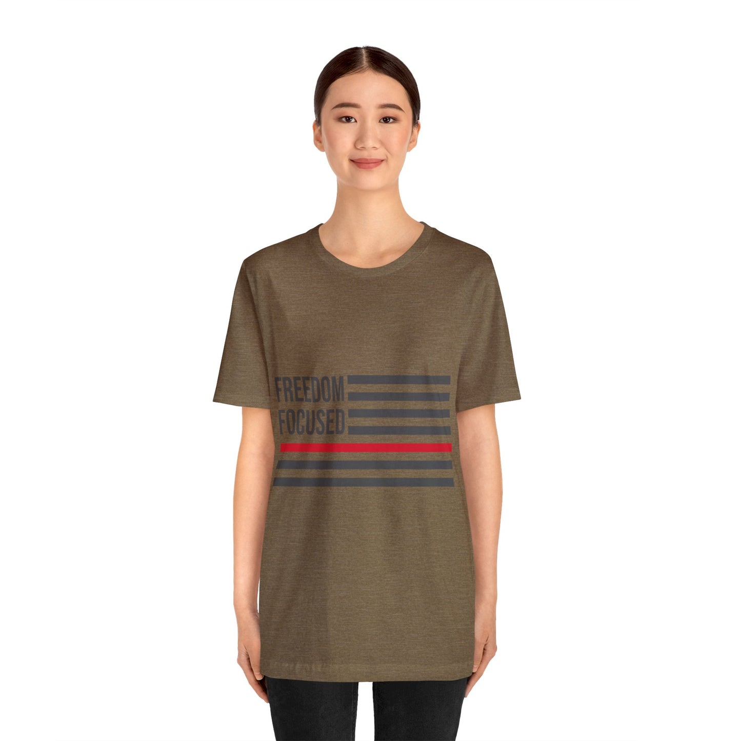 Freedom Collection (Thin Red Line) - Unisex Jersey Short Sleeve